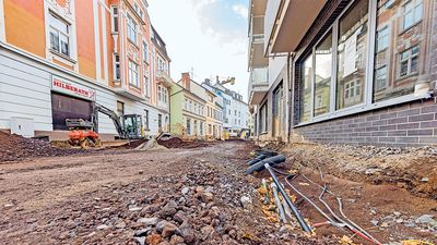 Durch die Flutkatastrophe vom 14. und 15. Juli 2021 zerstörte Strassen und Häuser am in Bad Neuenahr-Ahrweiler. Foto: epd