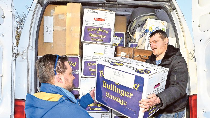 Starten von Lachen-Speyerdorf aus: Die Hilfstransporte in die Ukraine.	Foto: LM